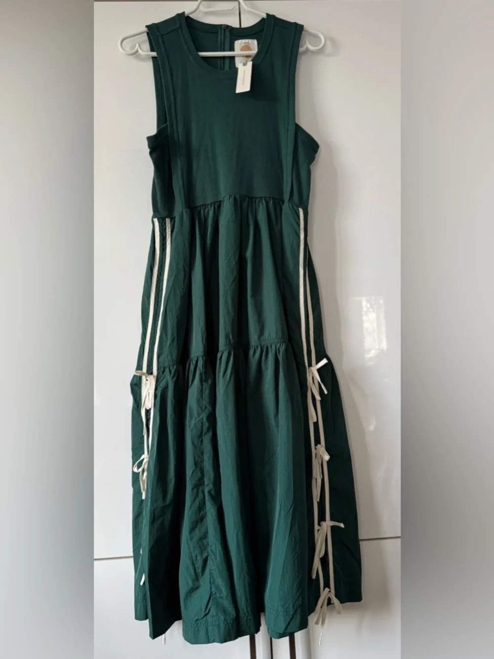 NWT Size M - The Bowline Tiered Cotton Midi Dress Daily Practice (NWT US$ 118) - Picture 9 of 16